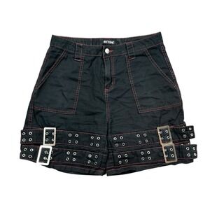 Hot Topic Black Buckle Detail Women Shorts
